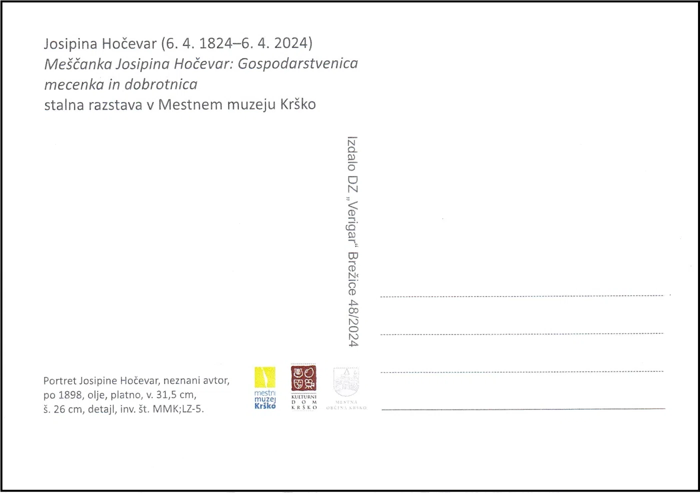 200. OBLETNICA ROJSTVA JOSIPINE HOČEVAR